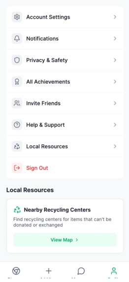 AI-Powered Local Community Exchange & Donation App – screenshot 5