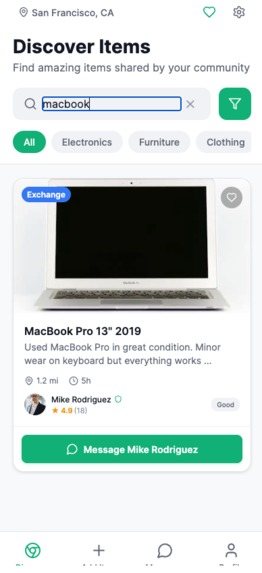 AI-Powered Local Community Exchange & Donation App – screenshot 7