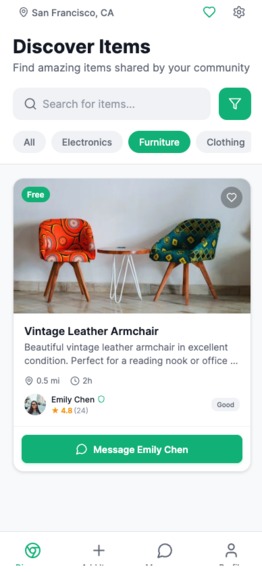 AI-Powered Local Community Exchange & Donation App – screenshot 12