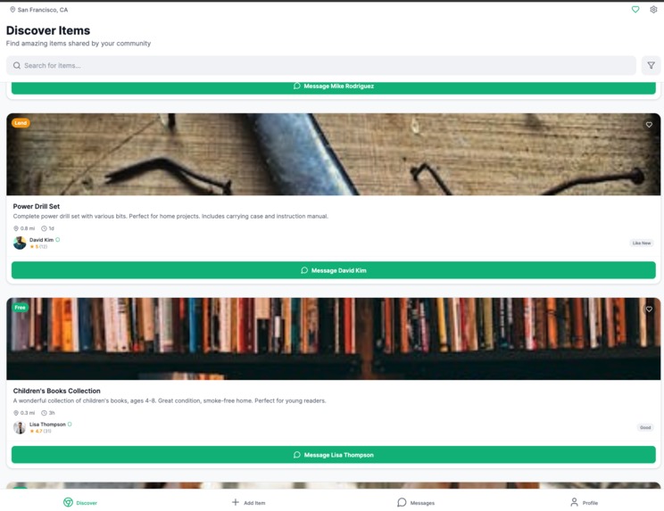 AI-Powered Local Community Exchange & Donation App – screenshot 14