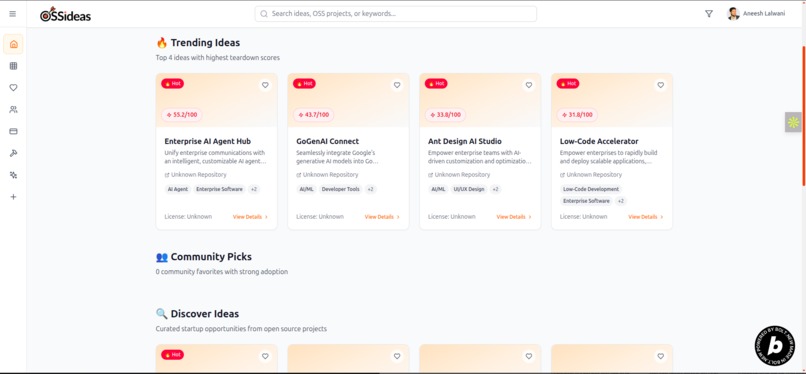 OSSideas – screenshot 2