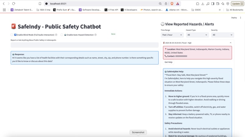 SafeIndy: Voice-Enabled Public Safety Chatbot – screenshot 8