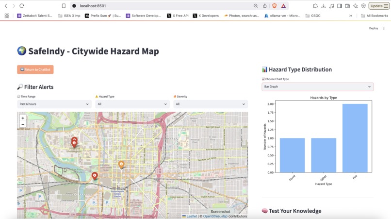 SafeIndy: Voice-Enabled Public Safety Chatbot – screenshot 1