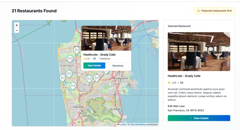 The Restaurant Finder – screenshot 3