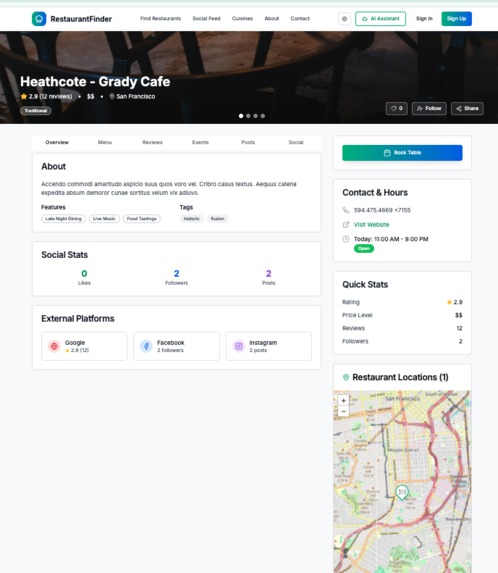 The Restaurant Finder – screenshot 5