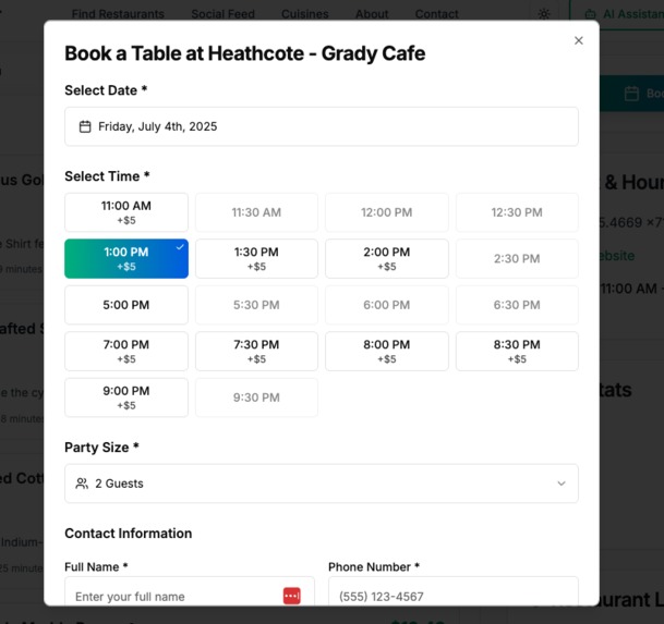 The Restaurant Finder – screenshot 8