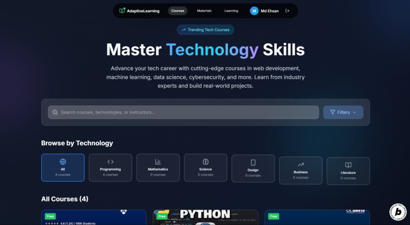 AI Driven Adaptive Learning – screenshot 2