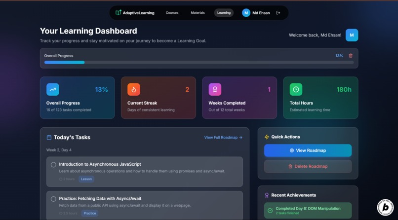 AI Driven Adaptive Learning – screenshot 4