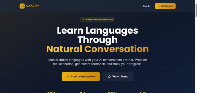 VaniBot : AI-powered language learning tool – screenshot 2