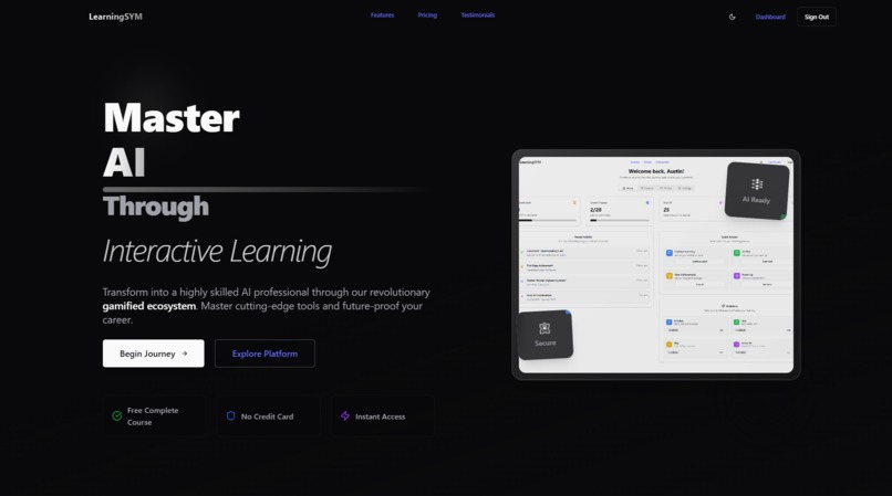 LearningSYM – screenshot 1
