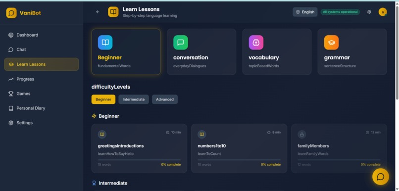 VaniBot : AI-powered language learning tool – screenshot 5