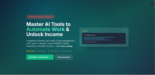 AI-Powered Landing Page with ONE Prompt — No Code – screenshot 1