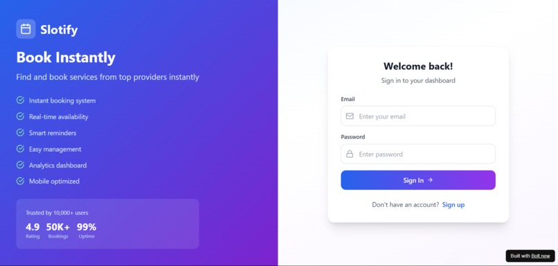 Slotify – Smart Appointment Scheduler – screenshot 2