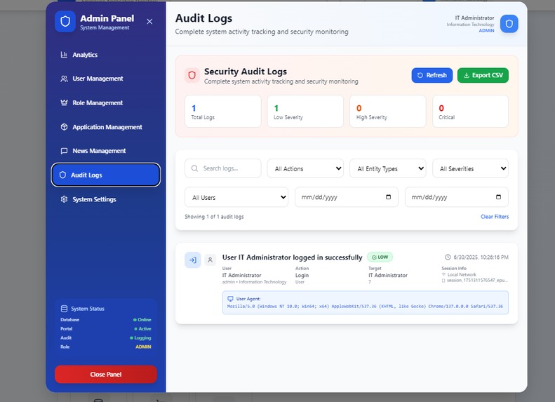 company portal – screenshot 6