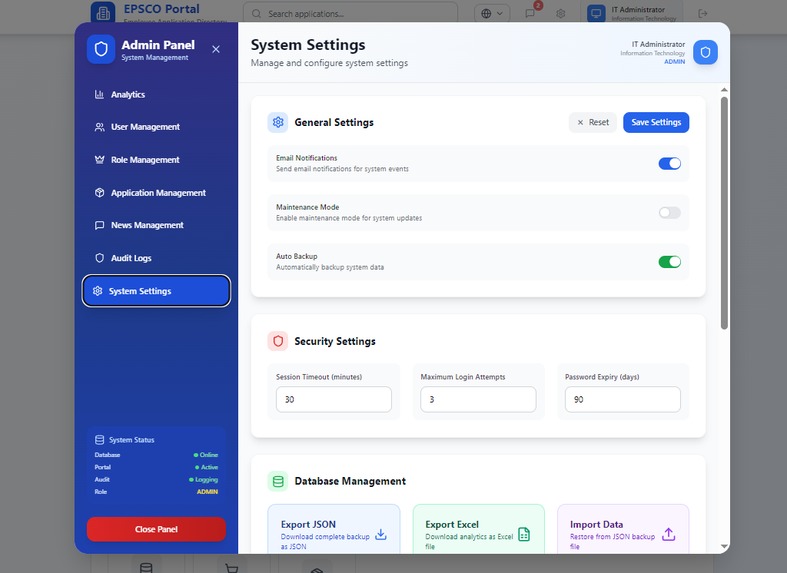 company portal – screenshot 5