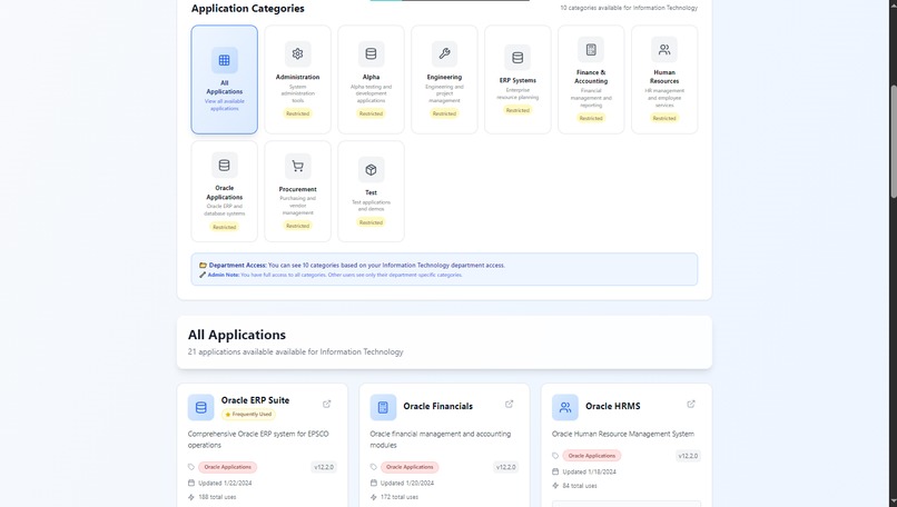 company portal – screenshot 4