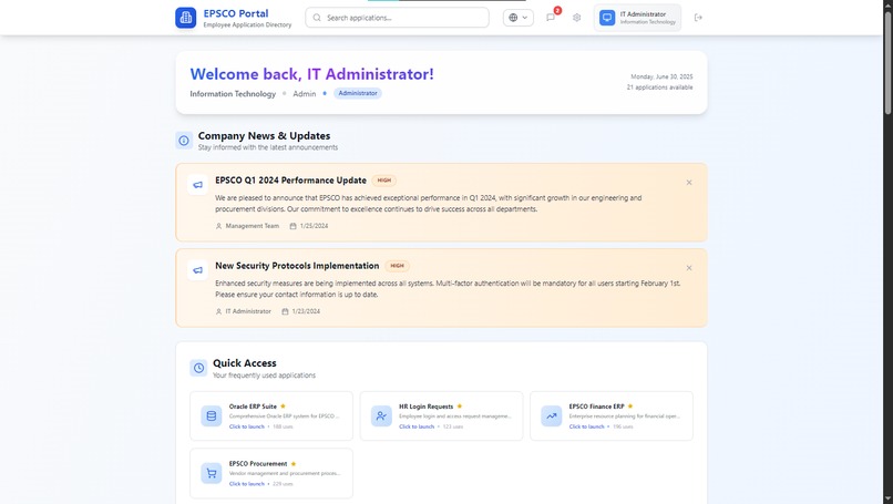 company portal – screenshot 3