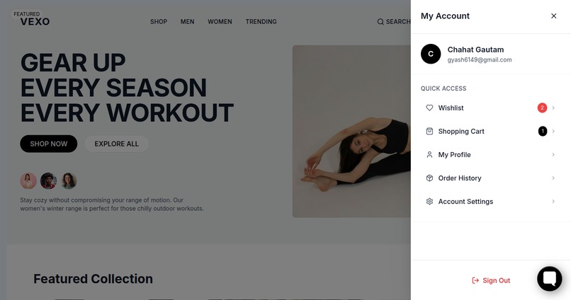 Vexo ~ E-Commercial platform – screenshot 5