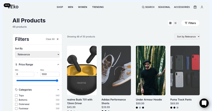 Vexo ~ E-Commercial platform – screenshot 3