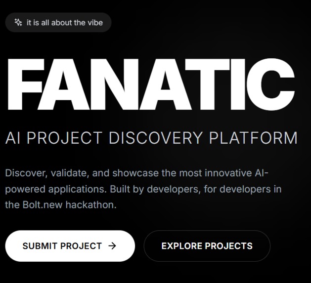 Vibe - Fanatic [Next Gen Product Browser for Vibe coders] – screenshot 1