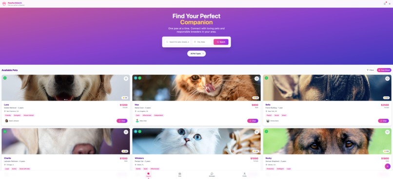 PawfectMatch – screenshot 1