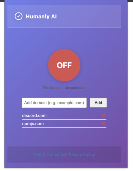 Humanly – screenshot 2