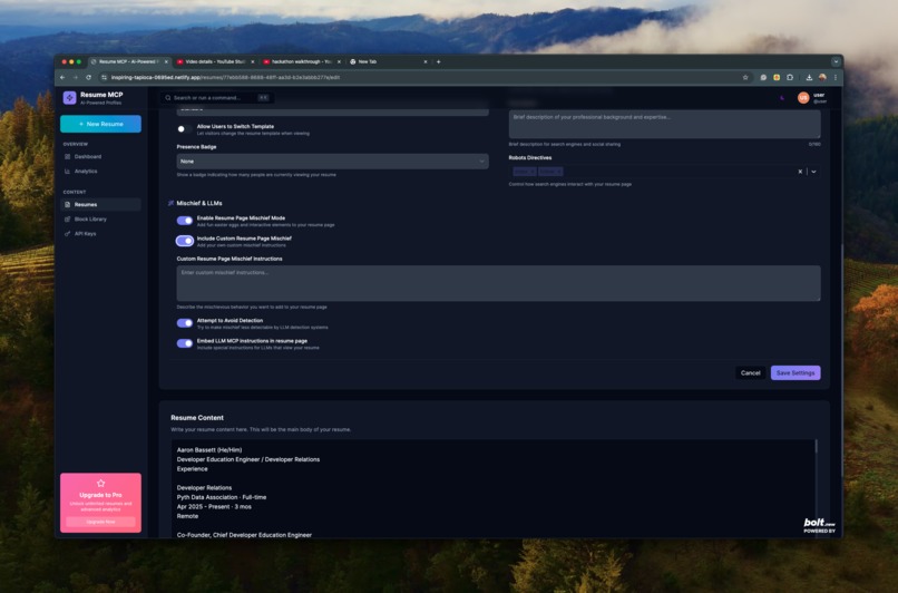 Lucid: Resume MCP – screenshot 11