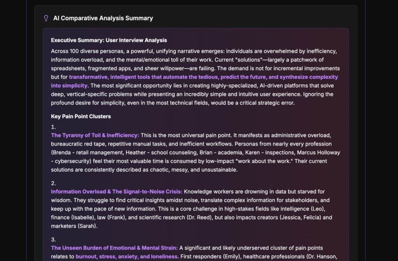 Persona100 – 60-Second AI Interviews – screenshot 5