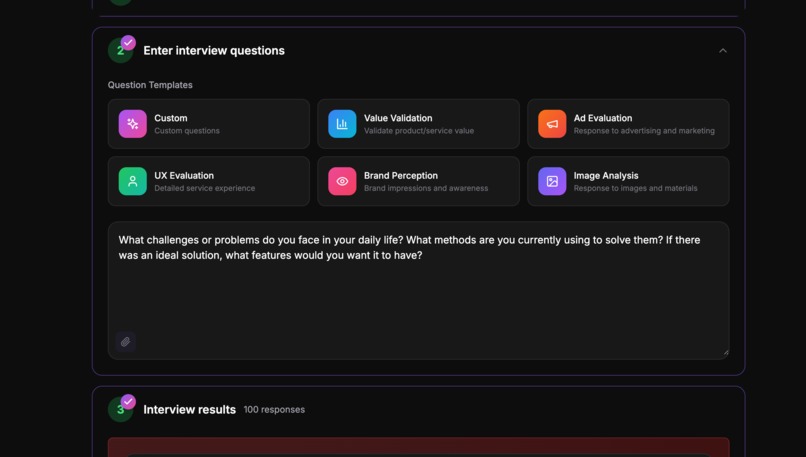 Persona100 – 60-Second AI Interviews – screenshot 2