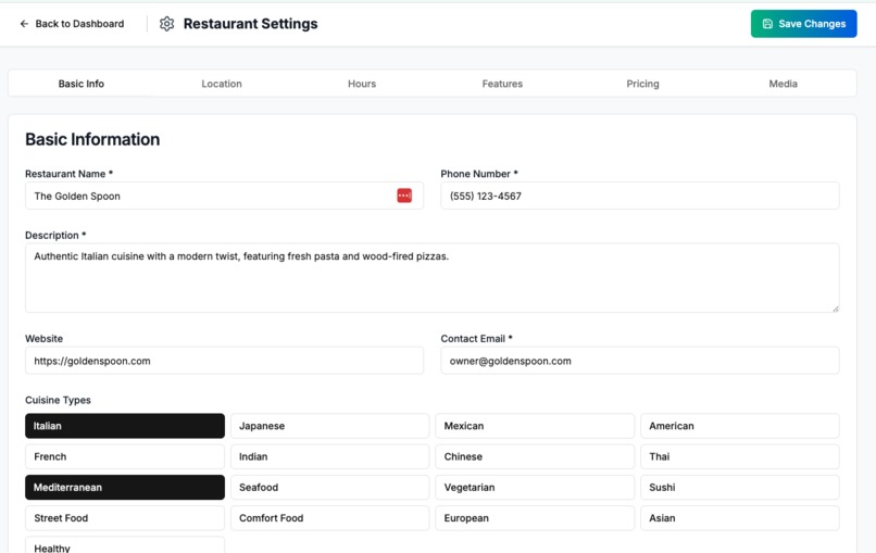 The Restaurant Finder – screenshot 19
