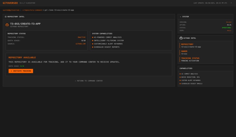 GitOversee  – screenshot 3