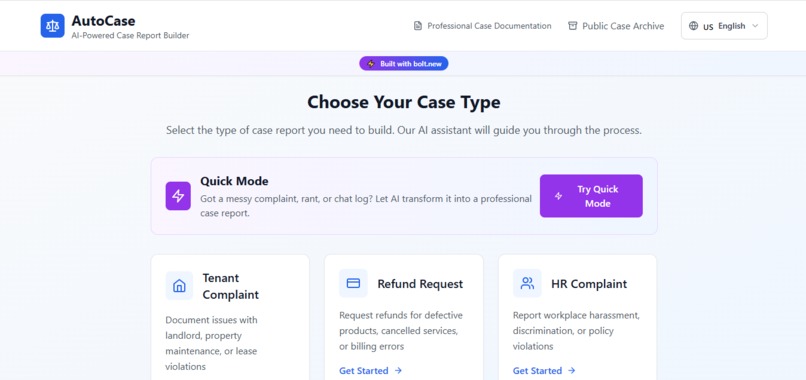 Auto Case - AI-Powered Case Report Builder – screenshot 2