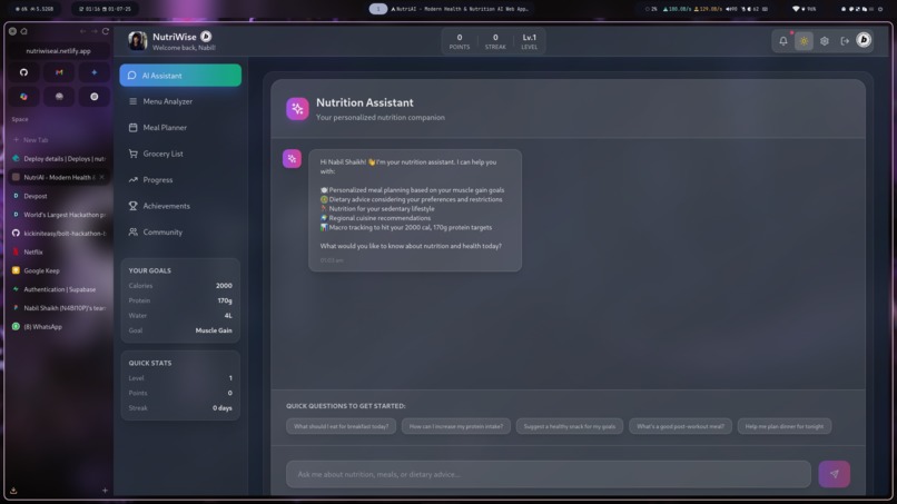 NutriWise – screenshot 1