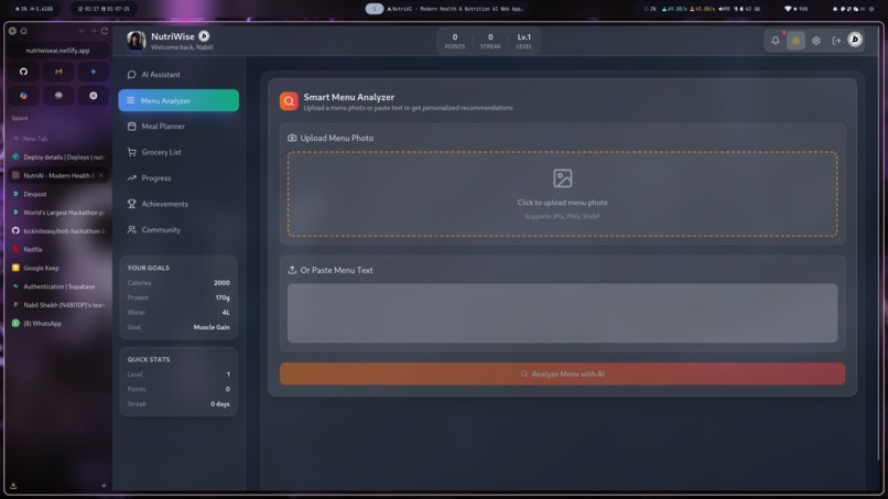NutriWise – screenshot 2