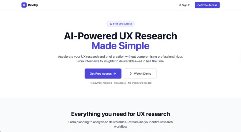 BrieflyUX – screenshot 1