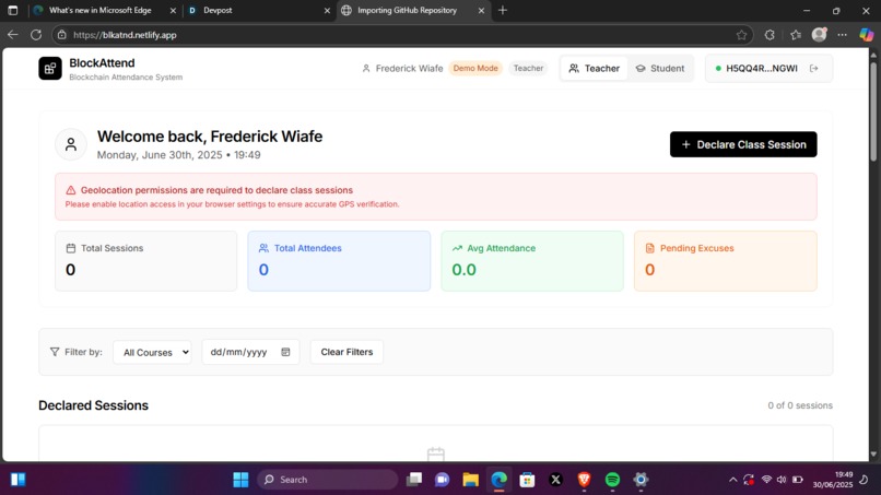 BlockAttend – screenshot 2