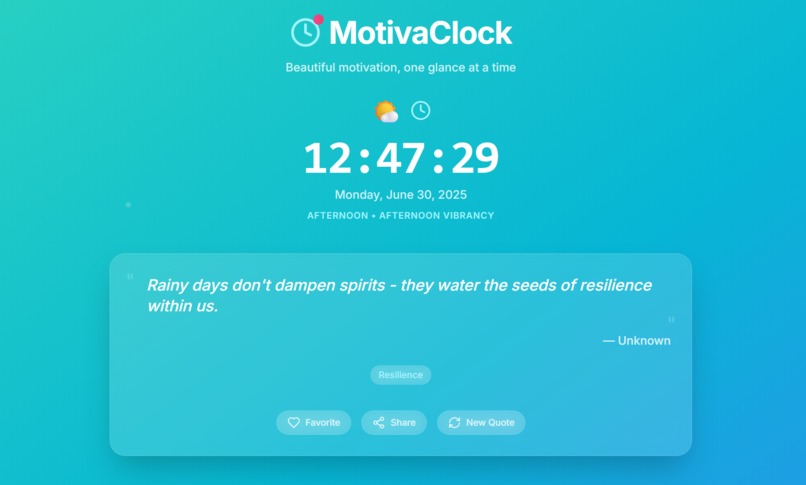 MotivaClock – screenshot 1