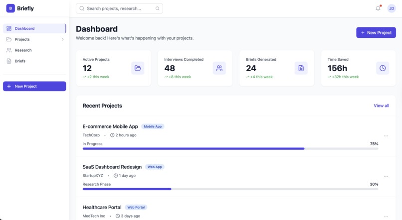 BrieflyUX – screenshot 2