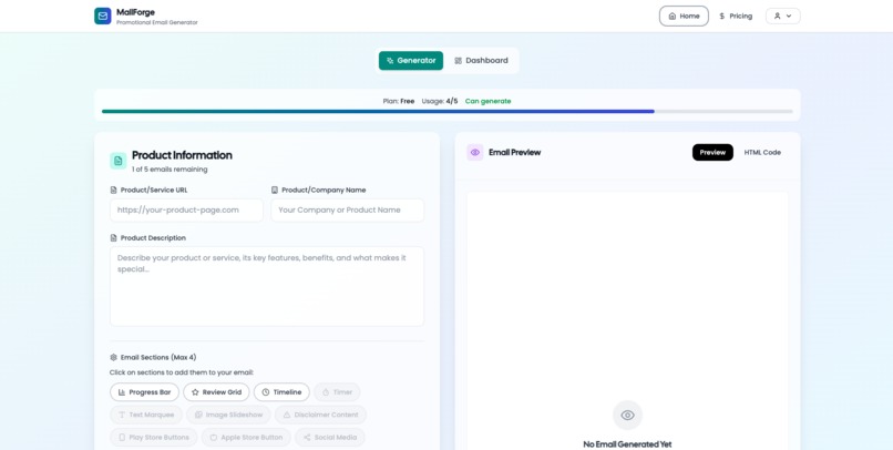MailForge – screenshot 2