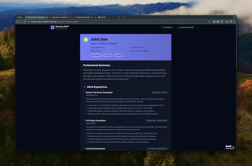 Lucid: Resume MCP – screenshot 13