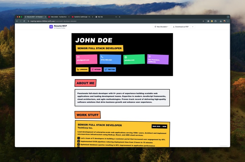 Lucid: Resume MCP – screenshot 15