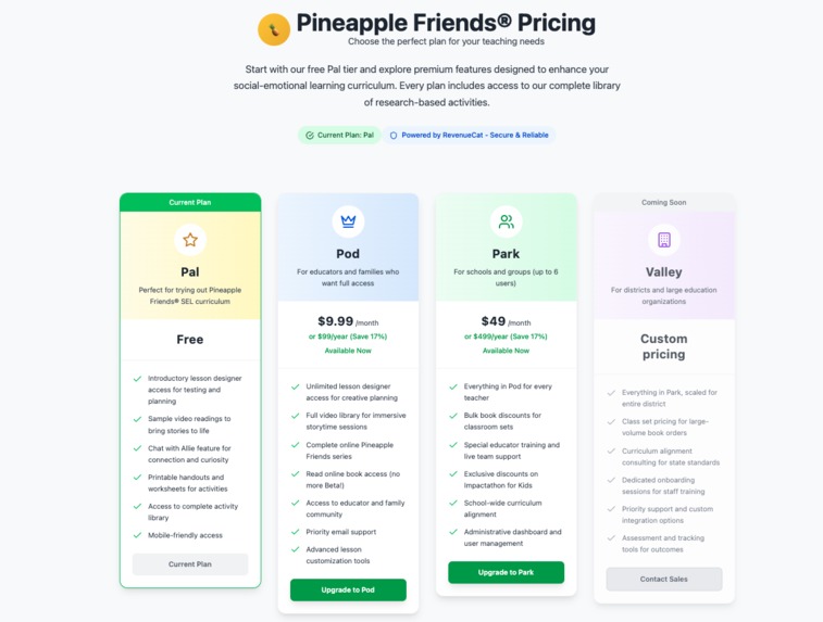 SEL Lesson Planner: Pineapple Friends Educator Toolkit – screenshot 6