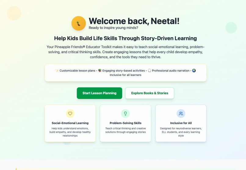 SEL Lesson Planner: Pineapple Friends Educator Toolkit – screenshot 9