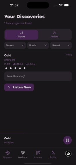 unknown ⋅ Music Discovery Reimagined – screenshot 3