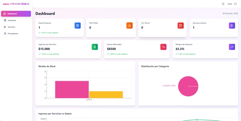 Glam Stock - supply management system – screenshot 2
