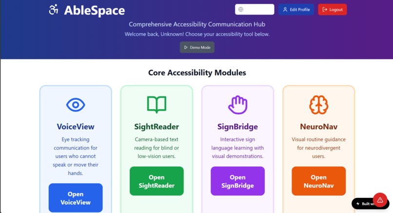 AbleSpace – screenshot 1