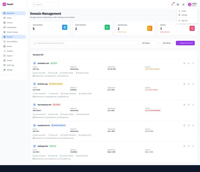 Panel1 - Billing and automation, reimagined – screenshot 2
