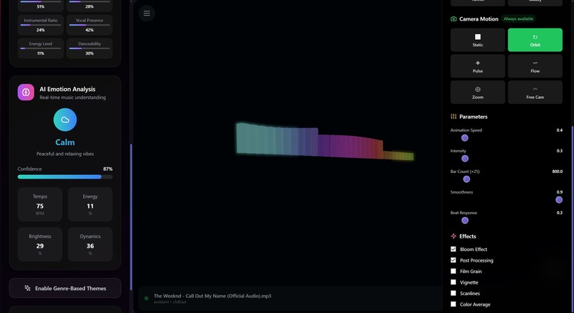 AI Audio Visualizer – screenshot 1