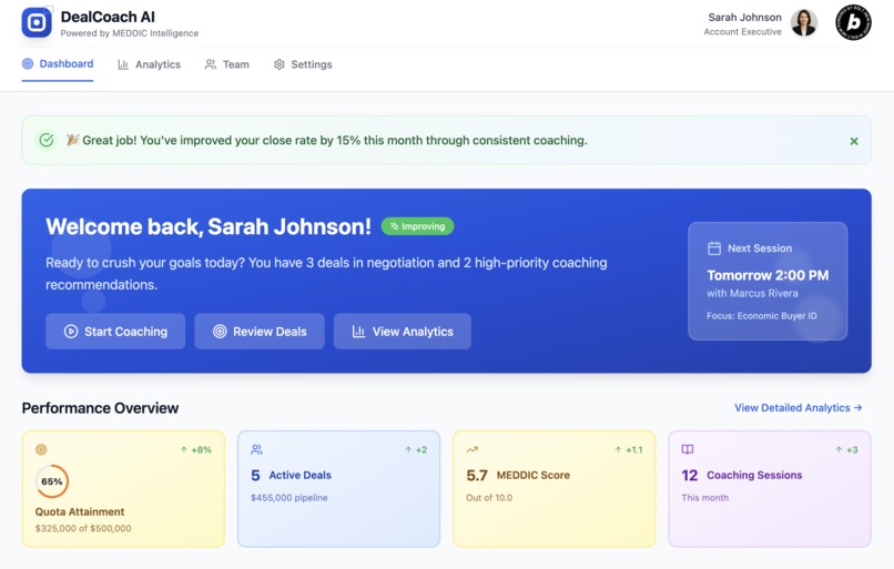 DealCoach AI – screenshot 2