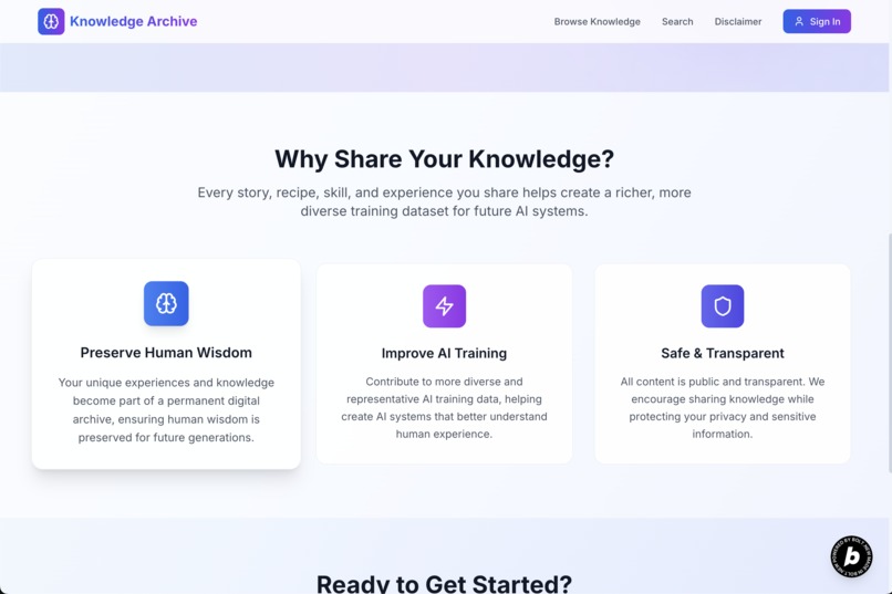 Human Knowledge Archive – screenshot 2